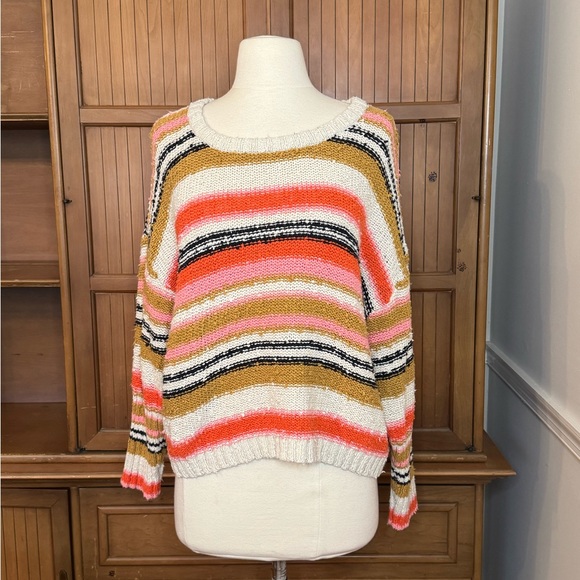 Billabong Sweaters - Billabong Striped Sweater, Size Large